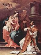 Sebastiano Ricci Heilige Familie und der Hl. Ignatius von Loyola France oil painting artist